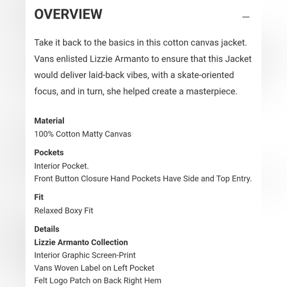 Vans Lizzie Armanto Jacket *NWT* - Picture 6 of 10